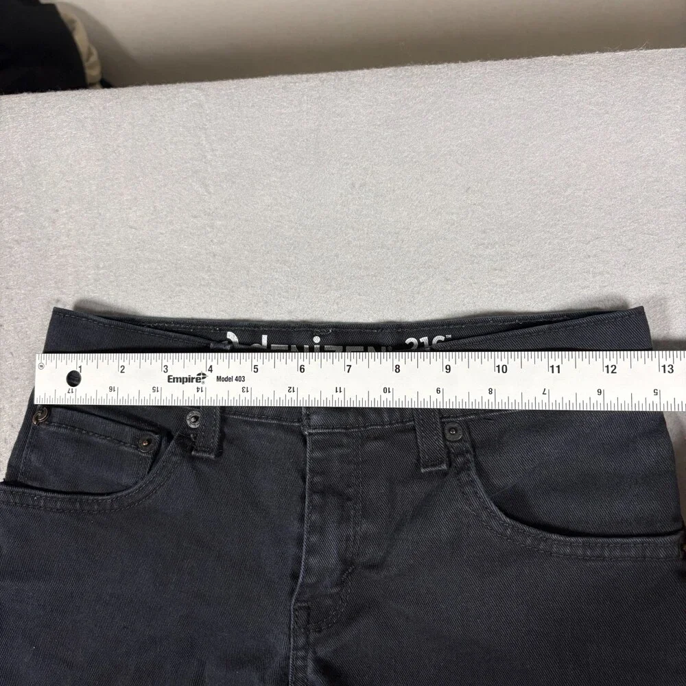 Denizen Levi's 216 Boys Skinny Fit Jeans Adjustable Waist Black Denim Size 10R